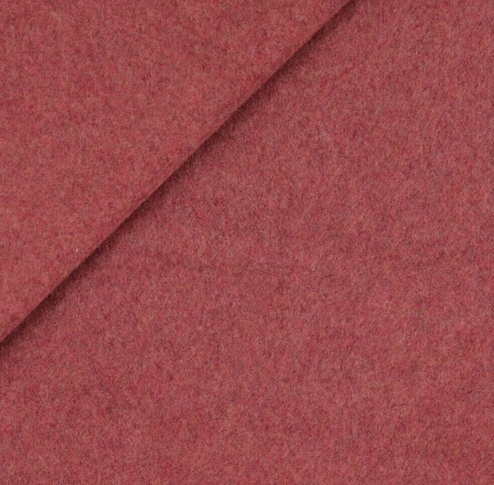 Bio Baumwoll Fleece Stoff uni altrosa Organic Baumwolle - Preis gilt für 0,50m