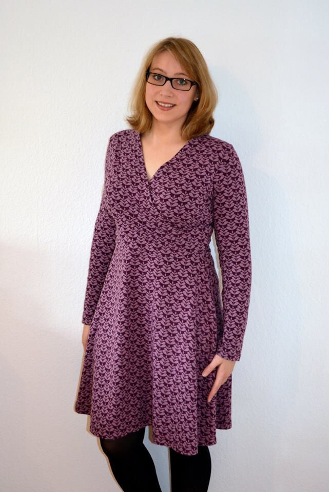FADENKÄFER Papier Schnittmuster Wickelkleid Größe 32 bis 58 Neu