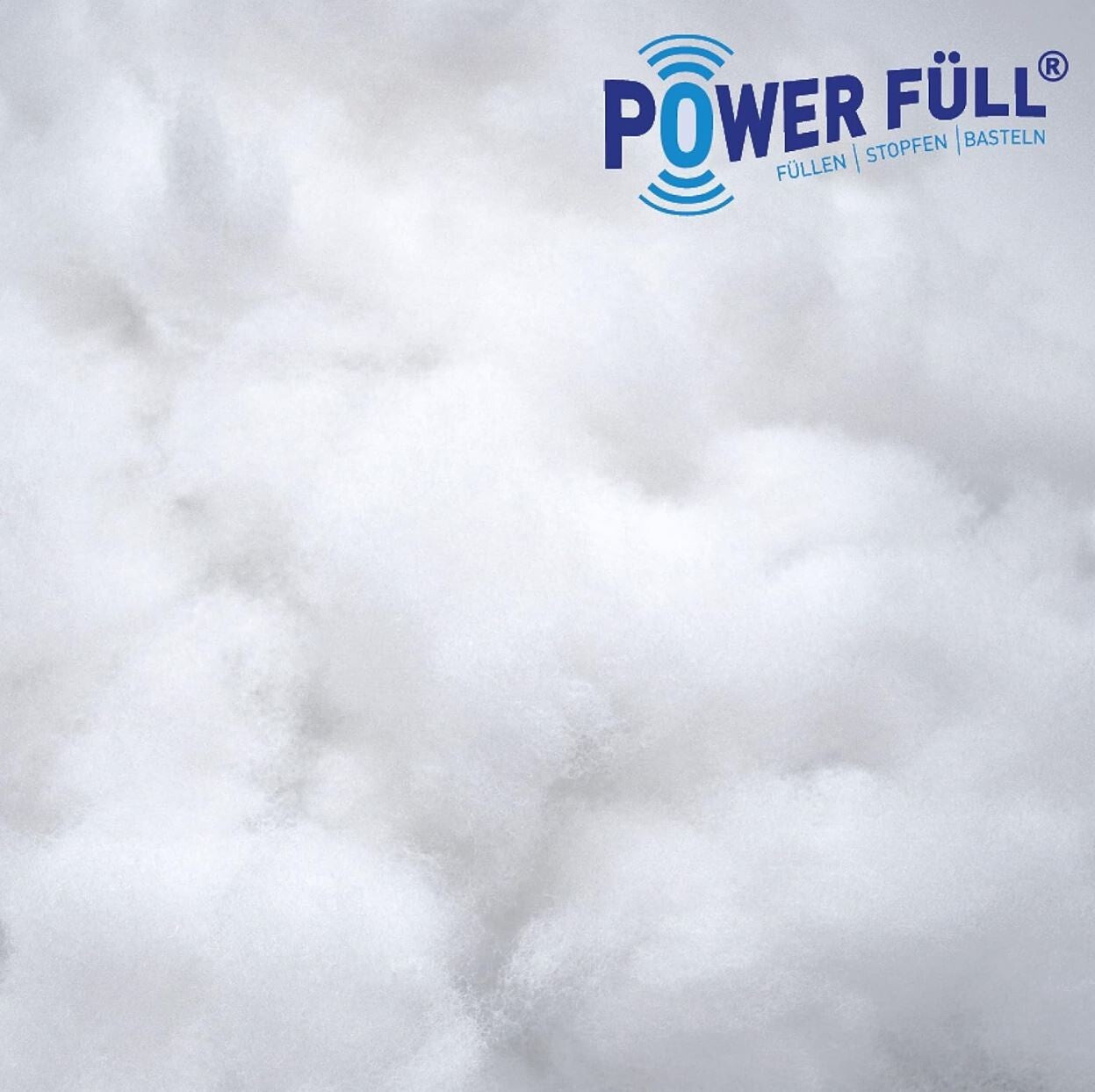 Füllwatte Power Füll Weiß 1kg Ökotex 100 Bastelwatte Stopfmaterial Kissenfüllung