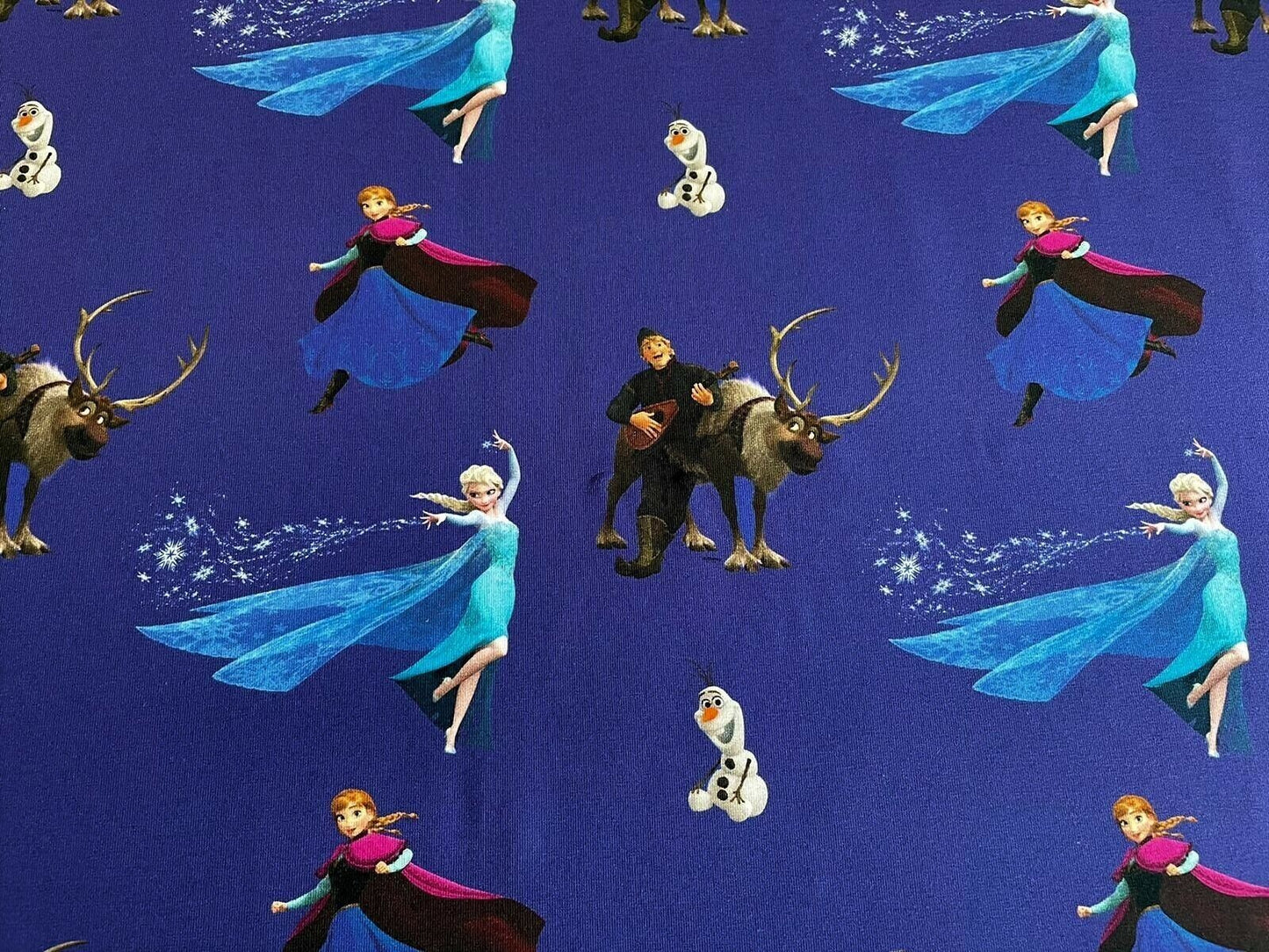 Jersey Stoff Anna und Elsa Disney Eiskönigin - Preis für 0,5m Baumwolljersey