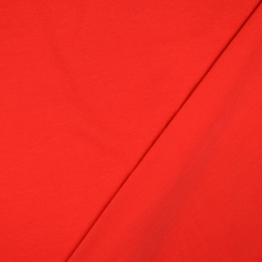 Baumwolljersey uni rot - Preis gilt für 0,50 Meter - Öko-Tex Standard 100