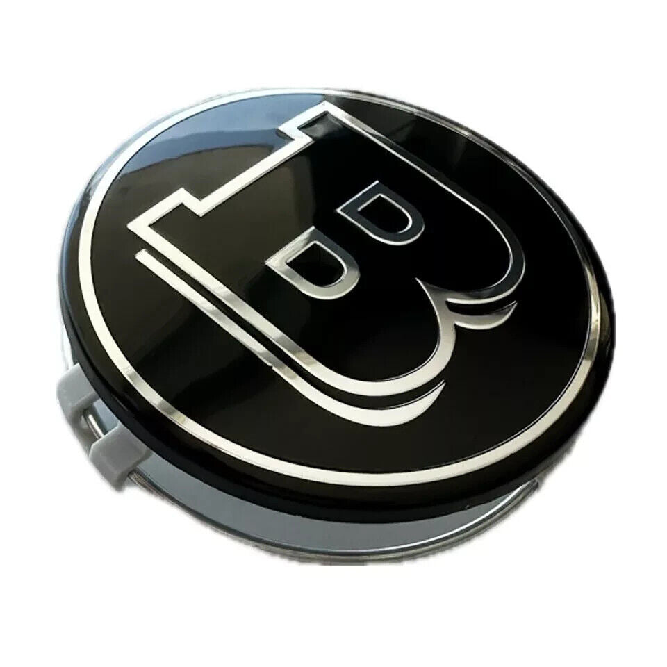 Radnabenkappen 4x Brabus Mercedes-Benz Nabendeckel Nabenabdeckung NEU 75mm