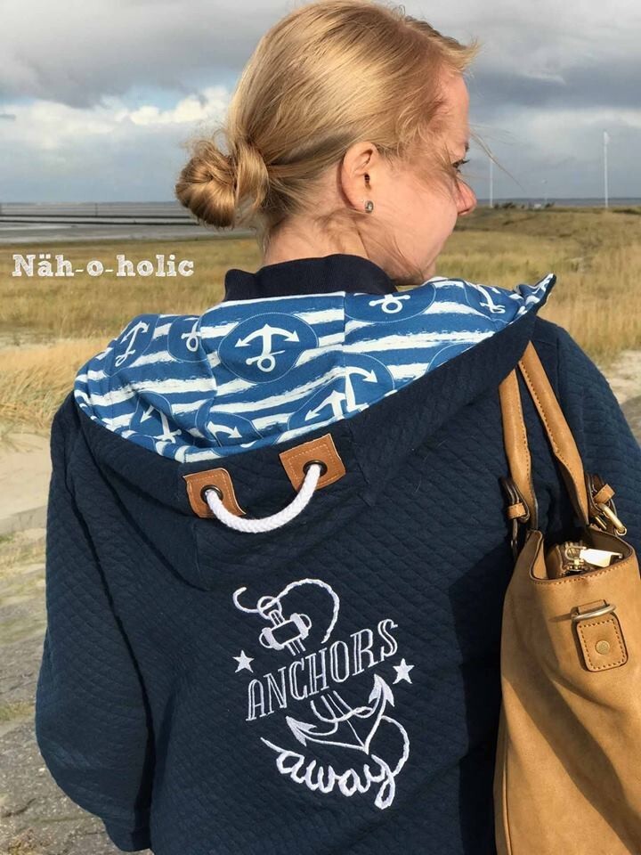 FADENKÄFER Papier Schnittmuster Sweatjacke Damen Größe 32 bis 58 Neu