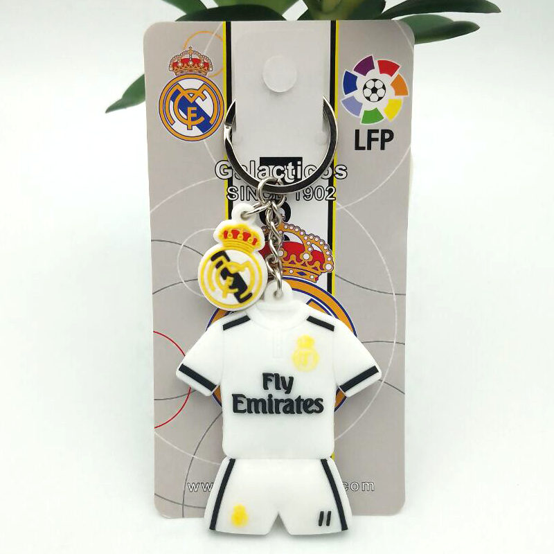 Real Madrid Schlüsselanhänger Logo Real Madrid Schlüsselanhänger Gummi 2er-Set