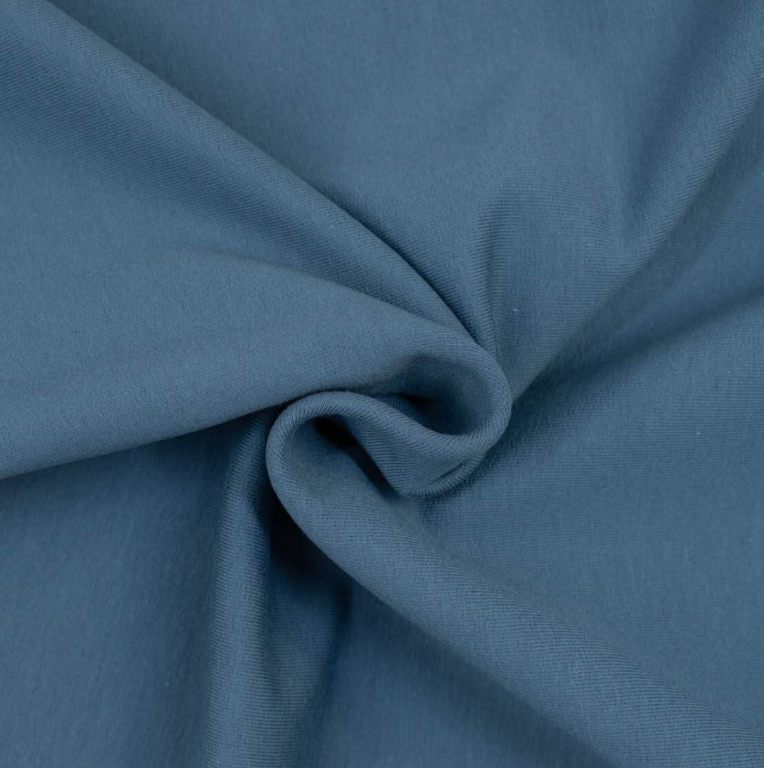 Stretch Sweat French Terry angeraut uni - Preis gilt für 0,5m - viele Farben