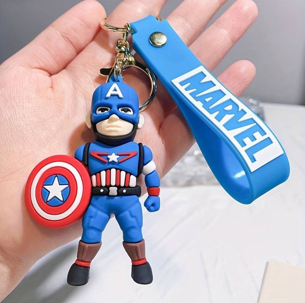 Marvel Superhelden Schlüsselanhänger Spiderman - Iron Man - Captain America NEU