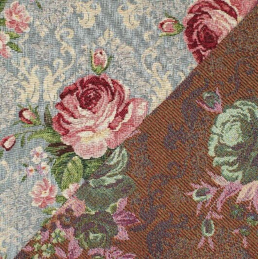 GOBELIN Stoff Dekostoff Taschenstoff Kissen Polster Blumen Ornamente EUR 15,99/m