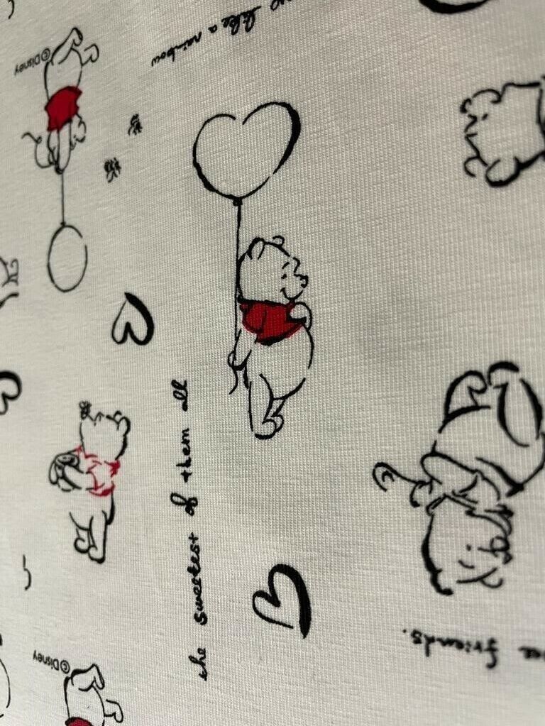 Baumwolljersey Stoff Winnie Puuh Preis für 0,50m Disney Lizenzstoffe Winnie Pooh