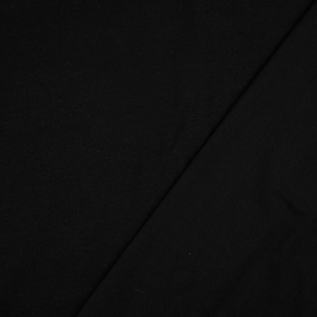 Baumwolljersey uni schwarz - Preis gilt für 0,50 Meter - Öko-Tex Standard 100
