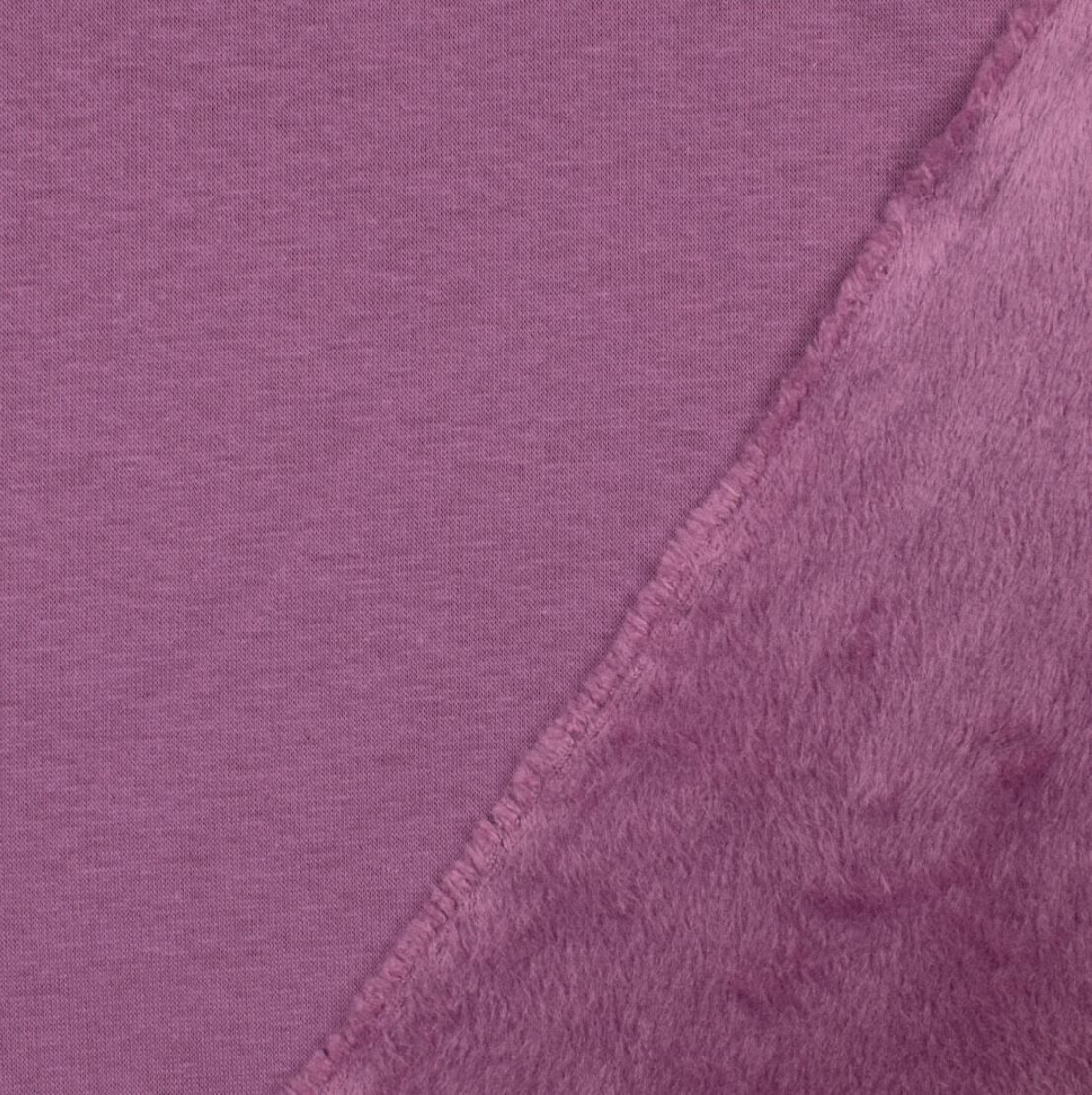 Alpenfleece Uni altrosa Meterware Oeko-Tex Standard Premium Qualität ab 0,50m