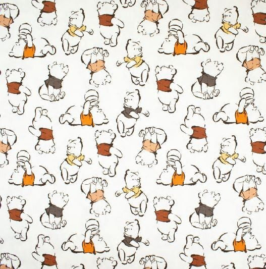 Baumwolljersey Stoff Winnie Puuh Preis für 0,50m Disney Lizenzstoffe Winnie Pooh