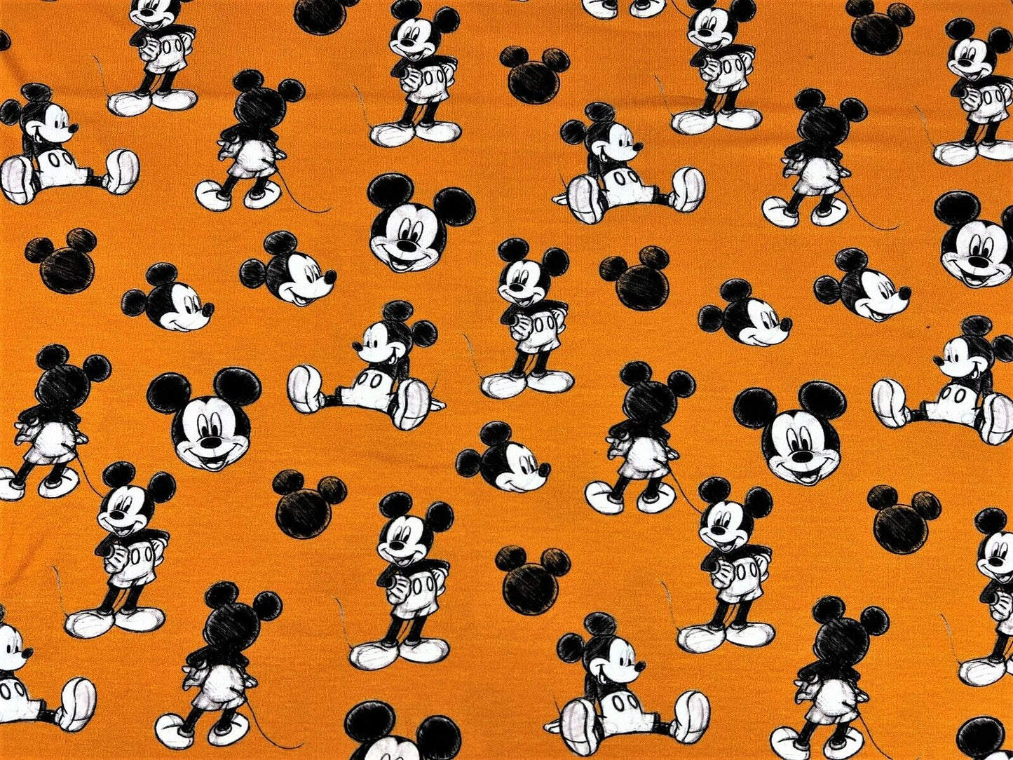 Baumwoll Jersey Stoff Mickey Maus Minnie Disney - Preis für 0,50m Lizenzstoffe