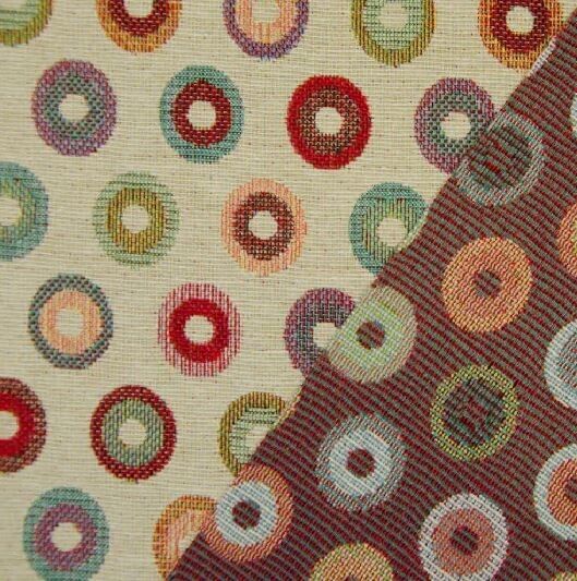 GOBELIN Stoff Dekostoff Taschenstoff Kissen Polster Kringel Kreise EUR 15,99/m