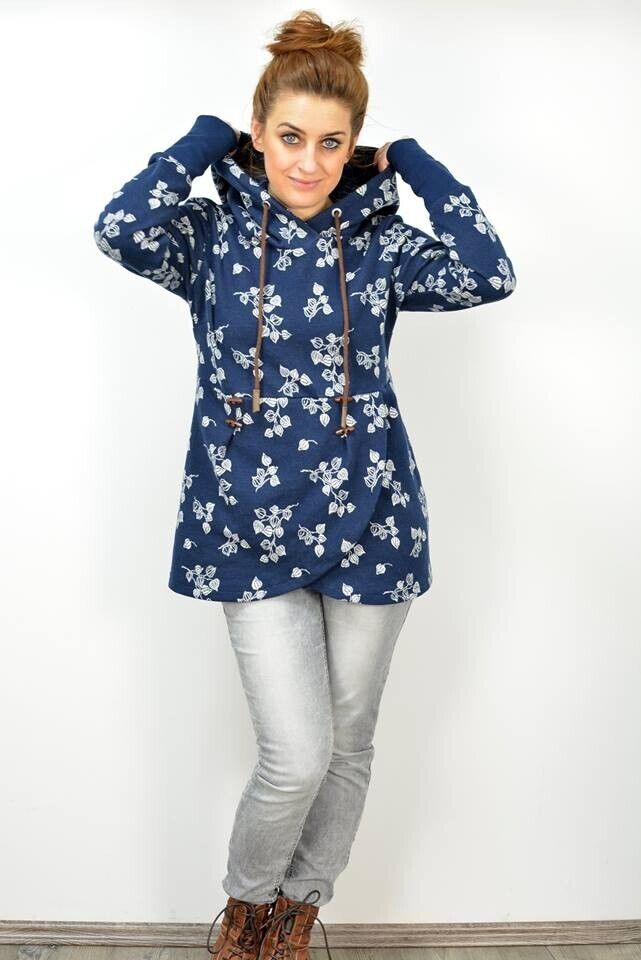 FADENKÄFER Papier Schnittmuster Lana Damen Größe 32 bis 58 Neu Hoodie Lana