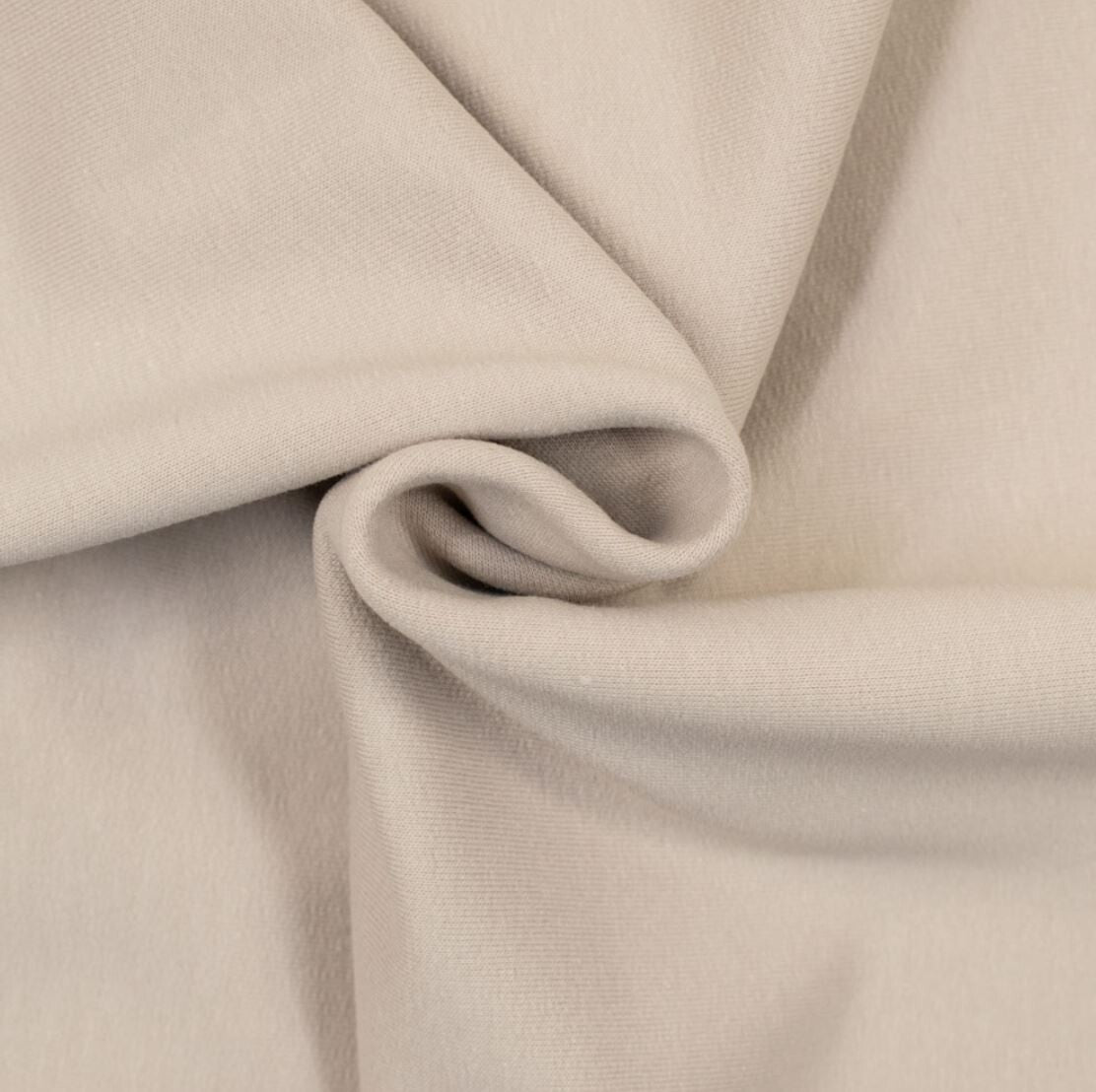 Stretch Sweat French Terry angeraut uni - Preis gilt für 0,5m - viele Farben
