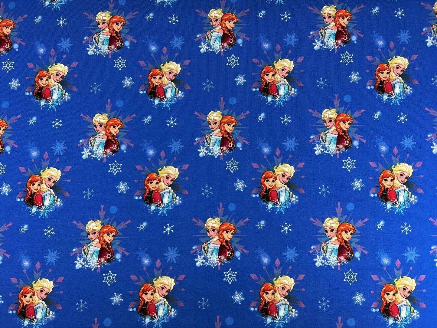 Jersey Stoff Anna und Elsa Disney Eiskönigin - Preis für 0,5m Baumwolljersey