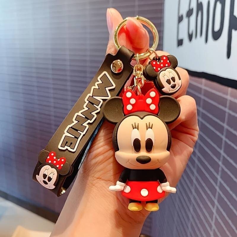 Disney Mickey Maus Schlüsselanhänger Minnie Maus Schlüsselanhänger Schlüsselband
