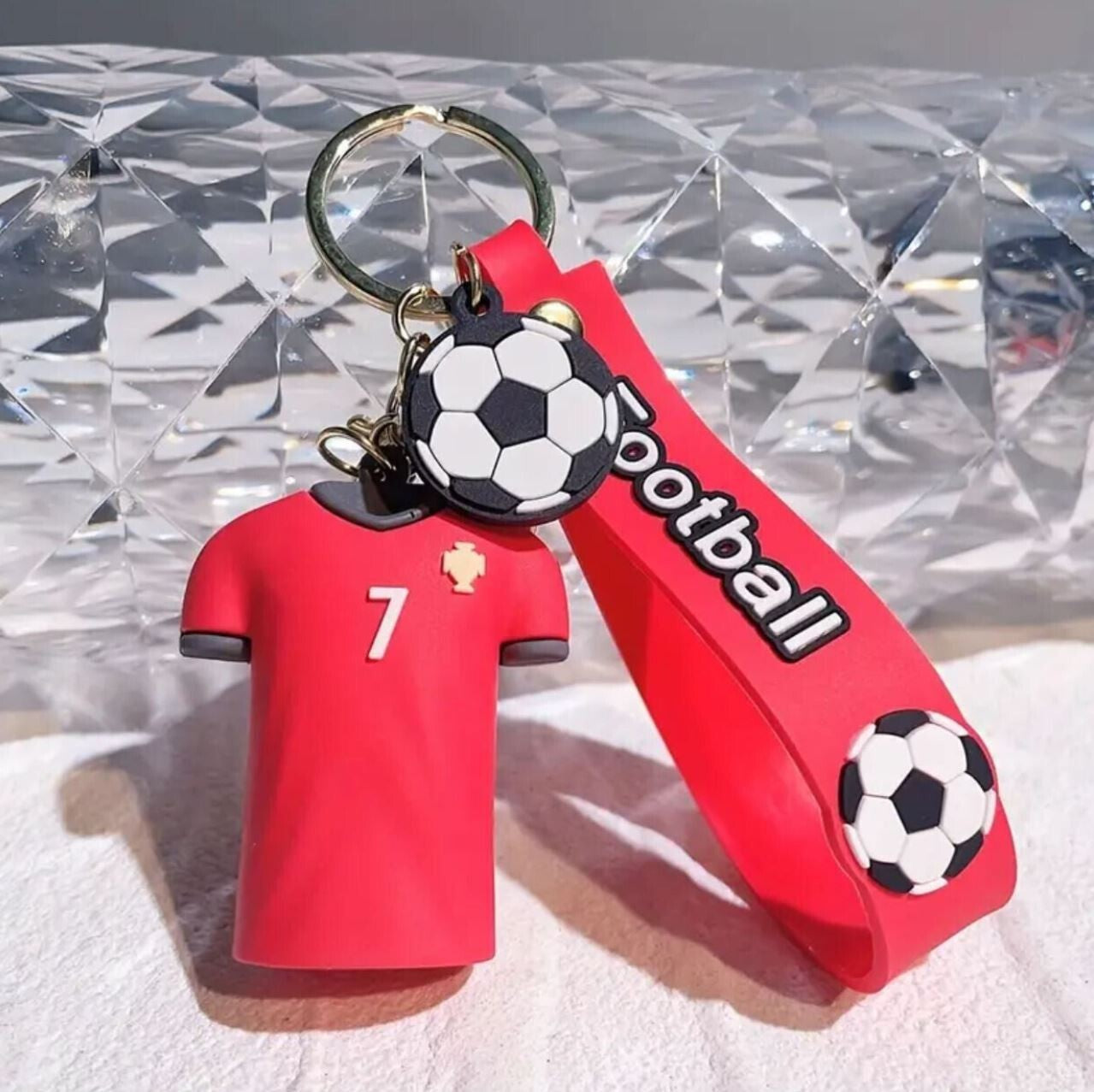 Cristiano Ronaldo Schlüsselanhänger Fanartikel Geschenk Portugal 3D Anhänger