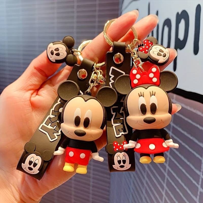 Disney Mickey Maus Schlüsselanhänger Minnie Maus Schlüsselanhänger Schlüsselband
