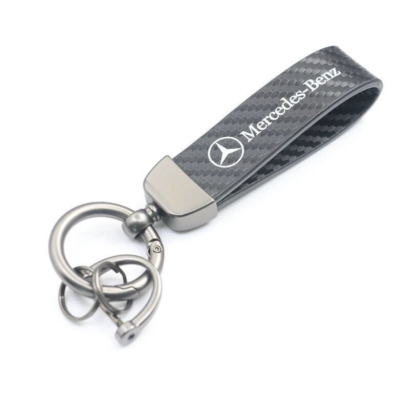 Mercedes Benz Schlüsselanhänger Carbon Optik Edel Hochwertig Daimler Keychain