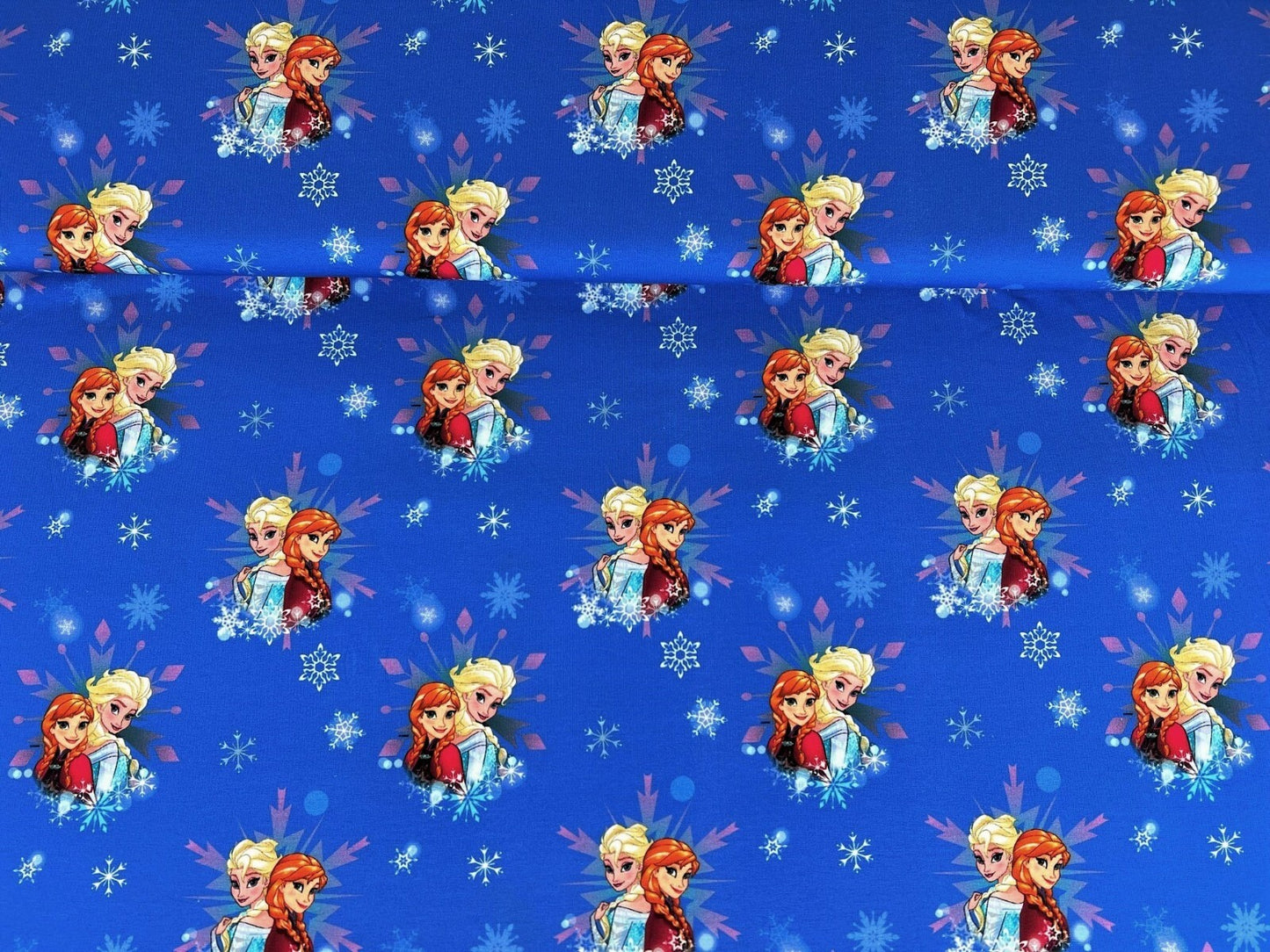 Jersey Stoff Anna und Elsa Disney Eiskönigin - Preis für 0,5m Baumwolljersey