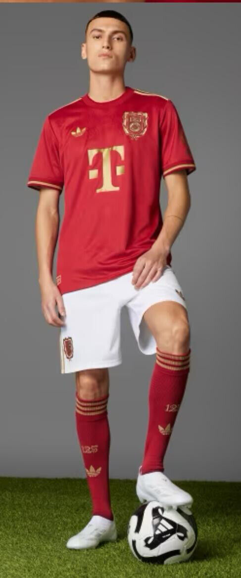 Adidas FC Bayern München 125 Jahre Jubiläums Trikot Hose komplett NEU Größe M