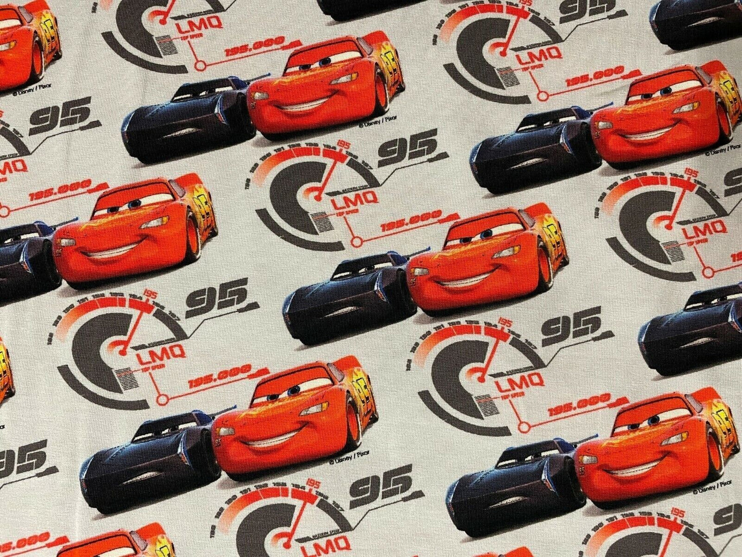 Baumwolle Jersey Stoff Cars grau - Preis gilt für 0,50 Meter Lizenzstoffe Disney