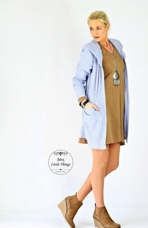 FADENKÄFER Papier Schnittmuster Minna Damen Größe 32 bis 58 Neu Strickjacke