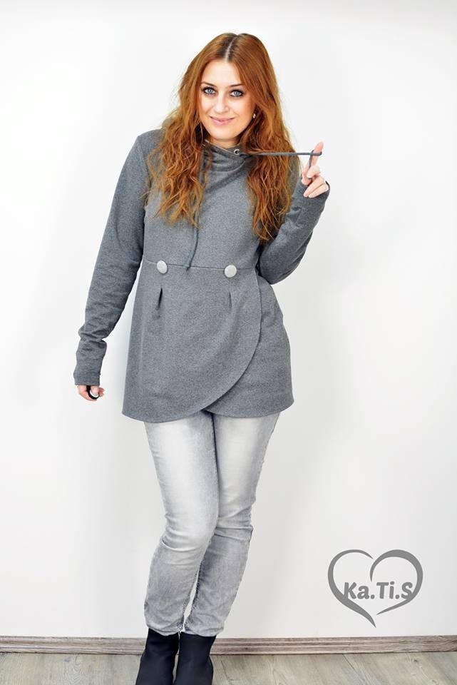 FADENKÄFER Papier Schnittmuster Lana Damen Größe 32 bis 58 Neu Hoodie Lana