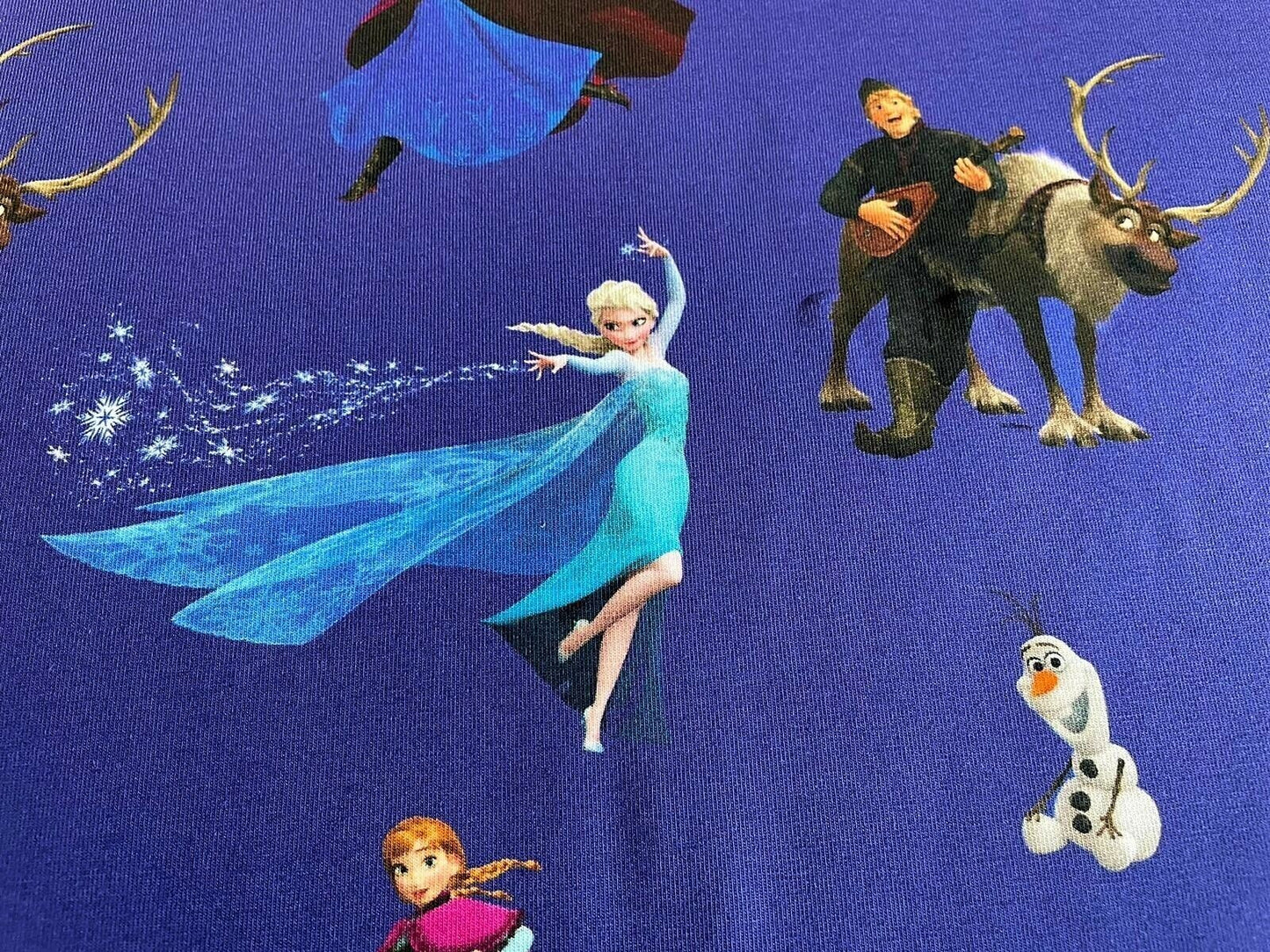 Jersey Stoff Anna und Elsa Disney Eiskönigin - Preis für 0,5m Baumwolljersey