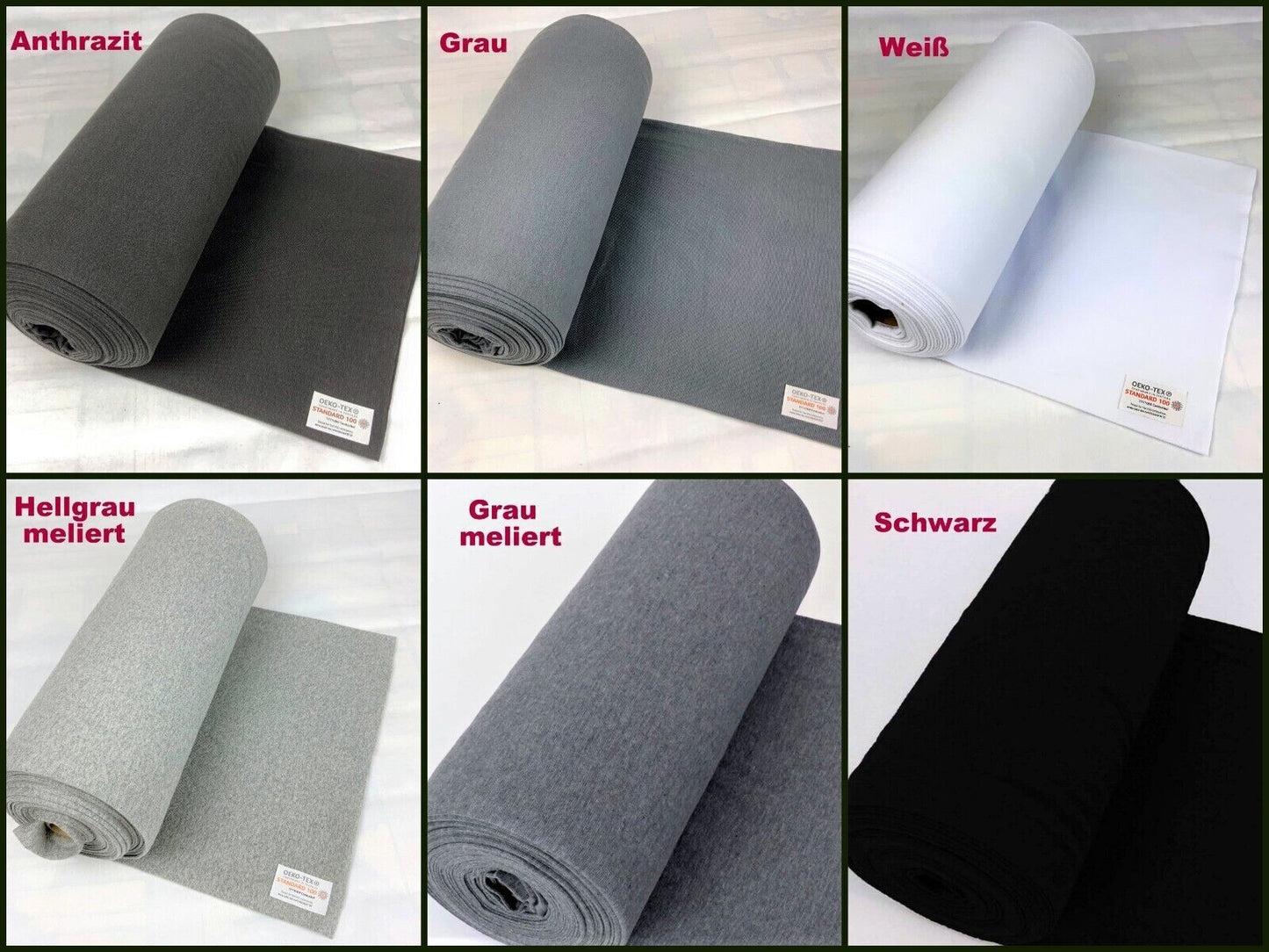 Bündchenstoff Schlauchware uni Bündchen jeansblau meliert - Preis für 0,50 Meter