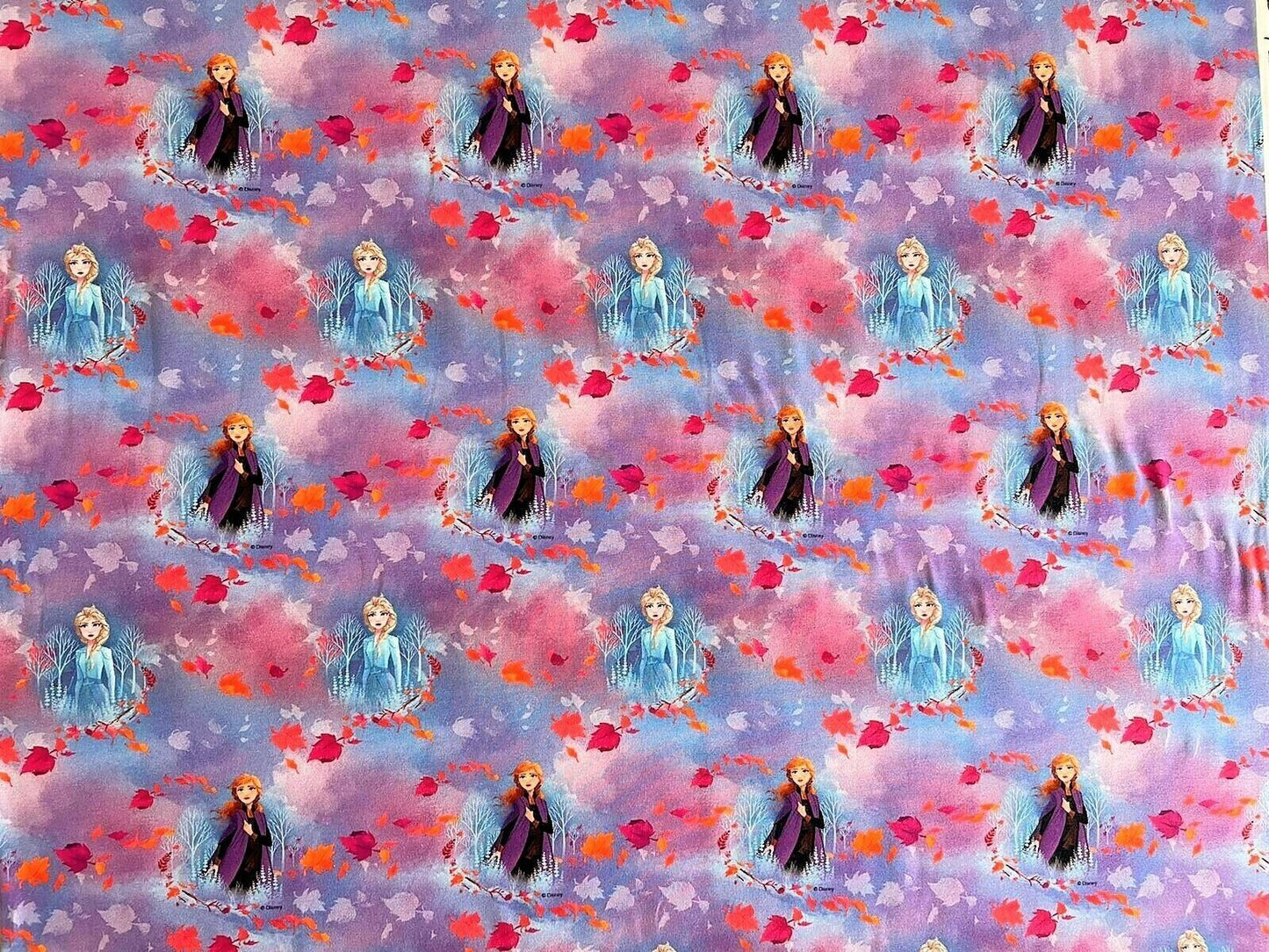 Jersey Stoff Anna und Elsa Disney Eiskönigin - Preis für 0,5m Baumwolljersey