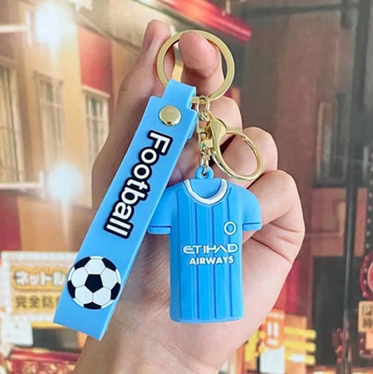 Schlüsselanhänger Fußball Fanartikel Man City 3D Anhänger Logo Erling Haaland