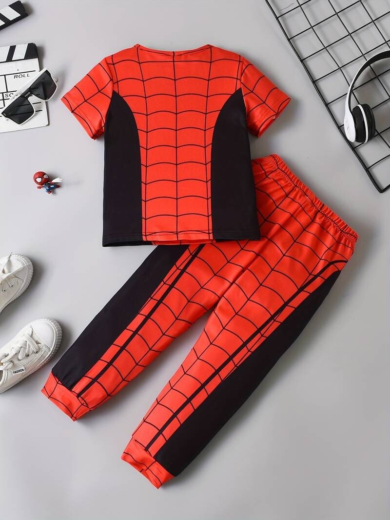 Spiderman Schlafanzug 2tlg. Pyjama Marvel Größen: 100 / 110 / 120 Alter 3 bis 6