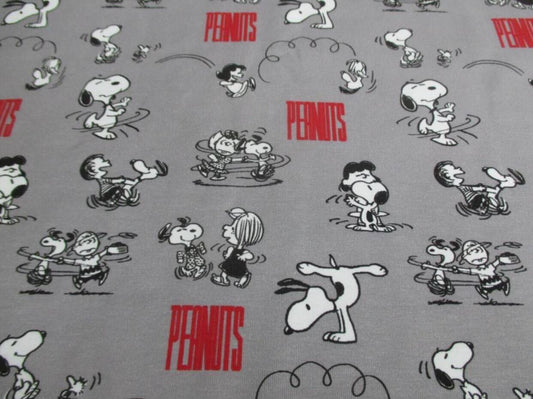 Bio Baumwolljersey Snoopy Peanuts Lizenz GOTS zertifiziert Preis gilt für 0,50 m