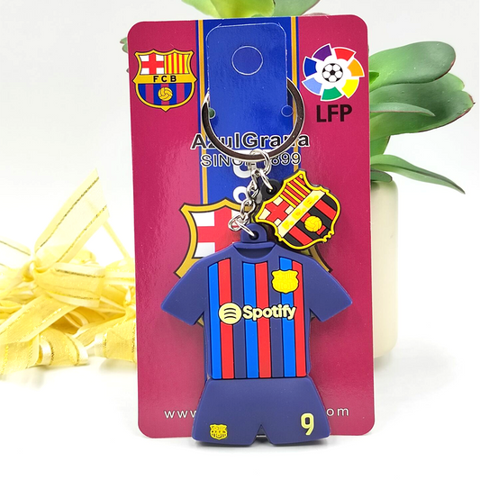 FC Barcelona Schlüsselanhänger 2er Set FCB Barca Crest Trikot Fanartikel Geschen