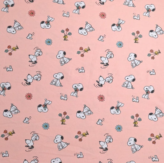 Bio Baumwolljersey Snoopy Peanuts Lizenz GOTS zertifiziert Preis gilt für 0,50 m