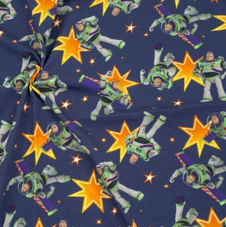 Baumwolljersey Toy Story marine Disney Lizenzstoff ab 0,50m Disney Stoff Jersey