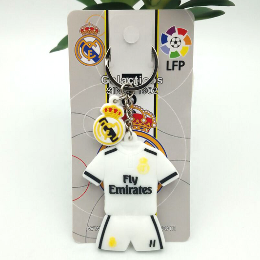 Real Madrid Schlüsselanhänger Logo Real Madrid Schlüsselanhänger Gummi 2er-Set
