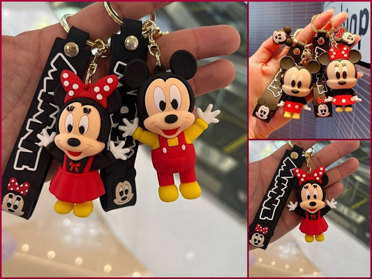 Disney Mickey Maus Schlüsselanhänger Minnie Maus Schlüsselanhänger Schlüsselband
