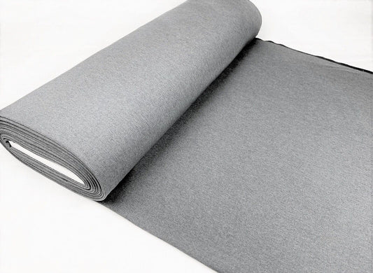 Softshell meliert einfarbig grau - Preis gilt für 0,5 Meter Softshell melange