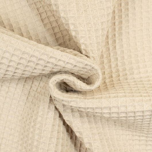 Waffelpique Waffelstoff 0,5m 235 g/m² - Öko-Tex - ab 0,50m Stoff Baumwoll Waffel ! Viele Farben !