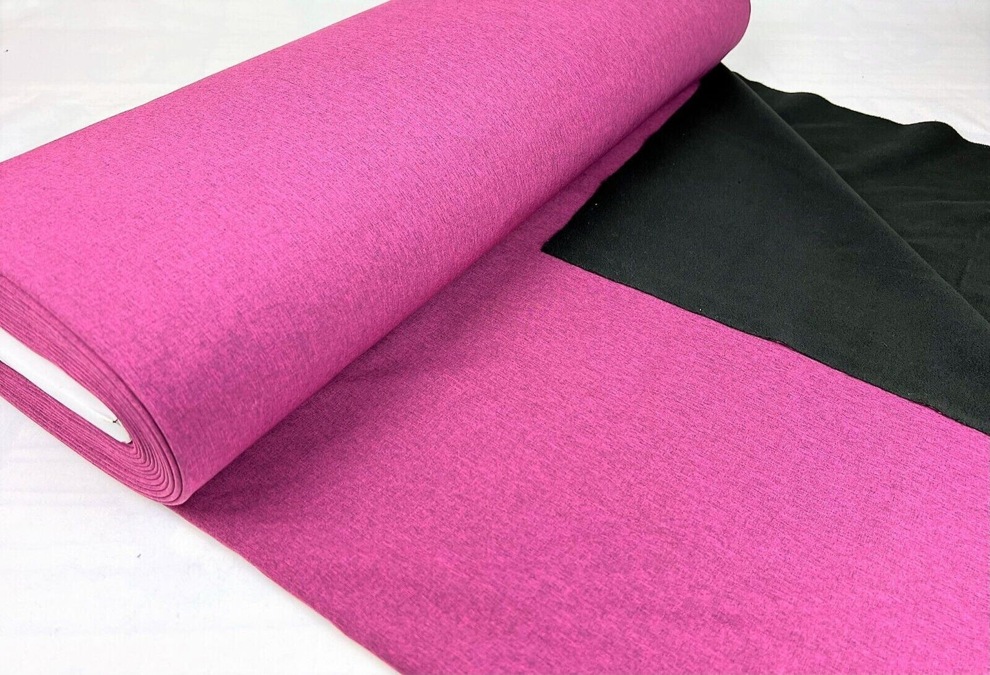 Softshell meliert einfarbig beere - Preis gilt für 0,5 Meter Softshell melange