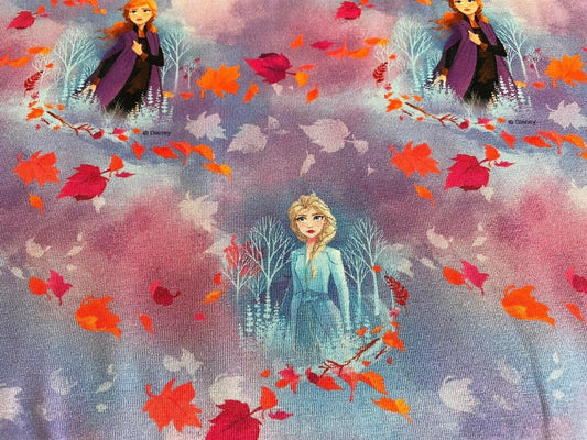 Jersey Stoff Anna und Elsa Disney Eiskönigin - Preis für 0,5m Baumwolljersey