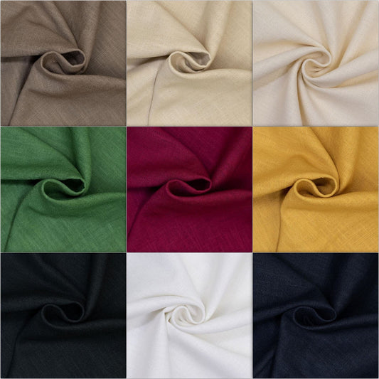 Leinen gewaschen - Sommerleinen, washed Leinenstoff - Preis gilt für 0,50m Stoff