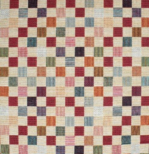 GOBELIN Stoff Dekostoff Taschenstoff Kissen Polster Karo Quadrate EUR 15,99/m