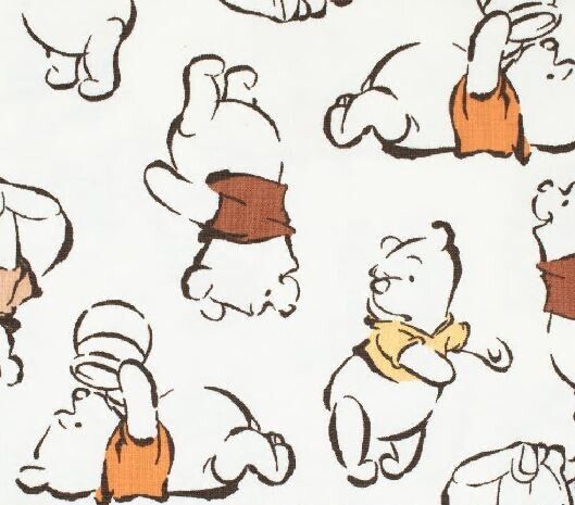 Baumwolljersey Stoff Winnie Puuh Preis für 0,50m Disney Lizenzstoffe Winnie Pooh