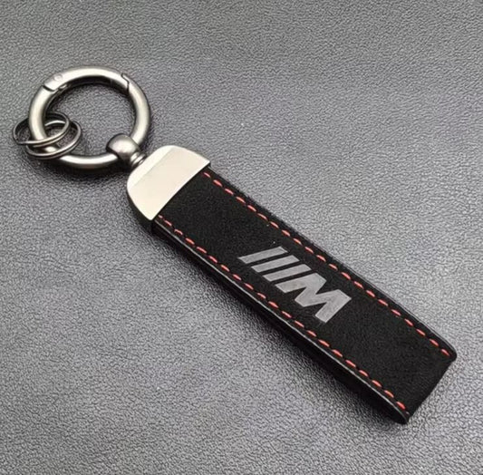 BMW M3 Auto Schlüsselanhänger Sport Wildleder Keyring Alcantara Karabinerhaken