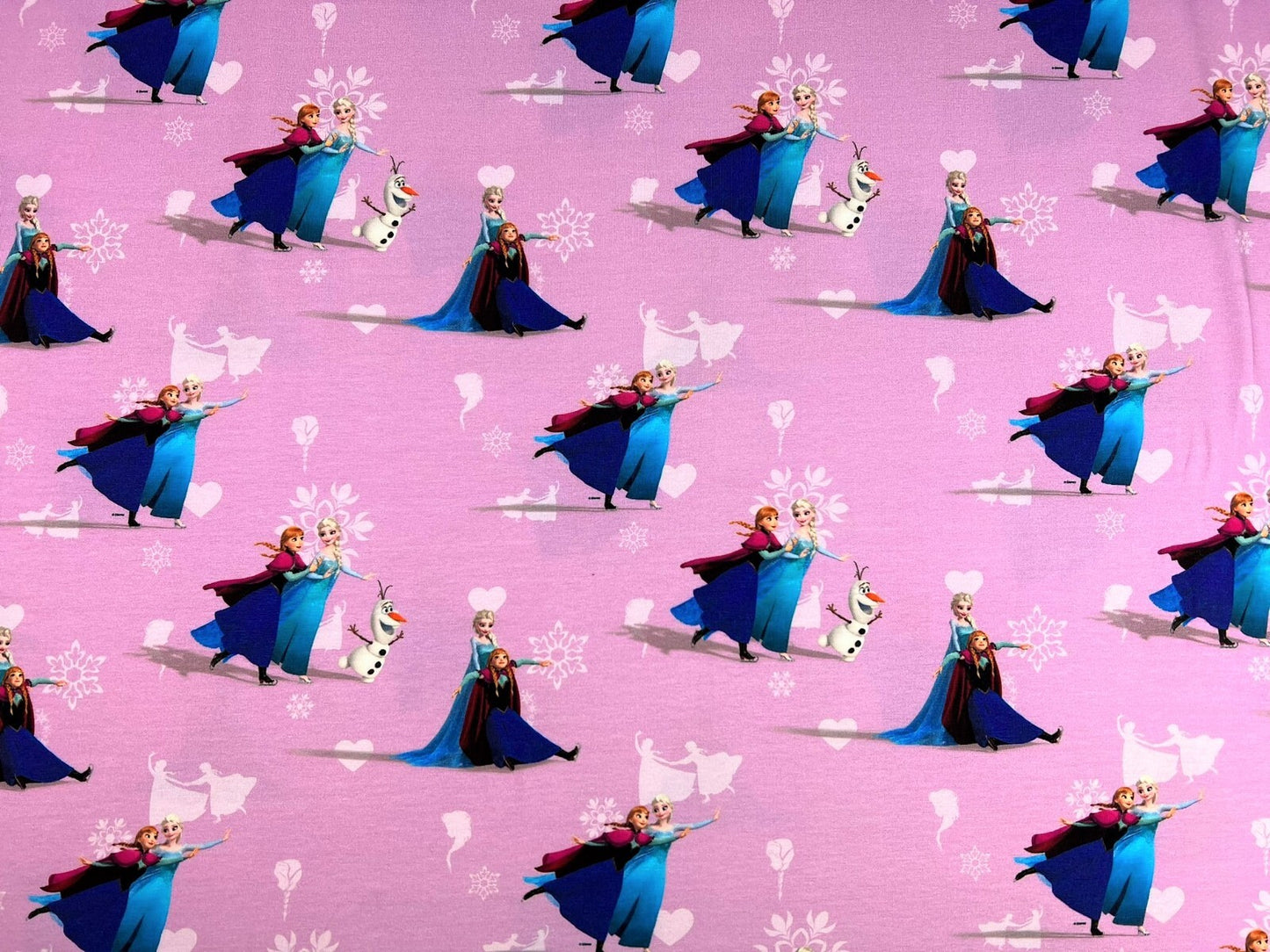 Jersey Stoff Anna und Elsa Disney Eiskönigin - Preis für 0,5m Baumwolljersey