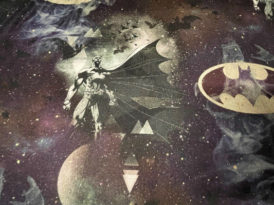 Baumwolljersey Stoff Batman - Preis gilt für 0,50m Lizenzstoffe The Batman